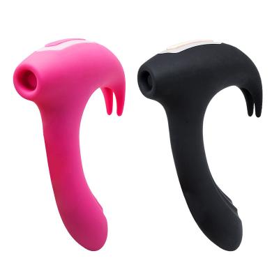 China Strong Vibration Suction 2 in 1 Multi Frequency Suction G-spot Sucking Rabbit Nipple Clit Stimulator Sucker Vibrator Female Sex Toys for Women for sale