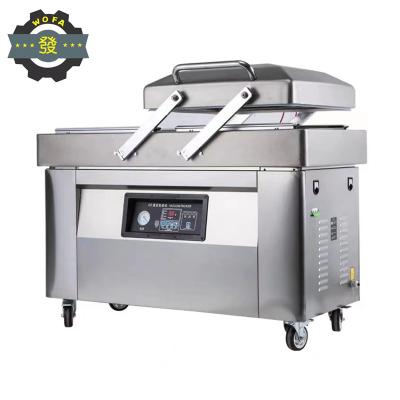 China DZ-400 automatic commercial dry food stainless steel fish dates grain food vacuum packing machine double chamber vacuum packing machi for sale