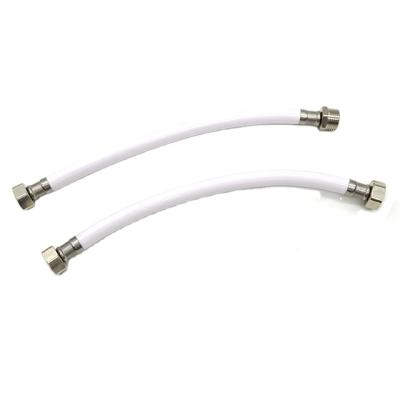 China Toilet Hose White Head PVC Flexible Rubber Hose Double for sale