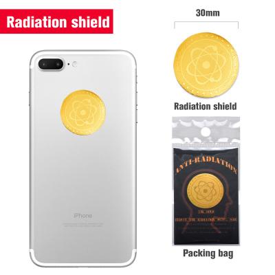 China 2020 Newest Round Chip Shield Keep Health Against Gold Cell Phone EMR/EMP Anti-Radiation for sale