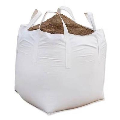 China Breathable Hot Sale Factory Making FIBC Jumbo Big Bag PP Woven Bulk Sack 1000kg Top Skirt Te koop