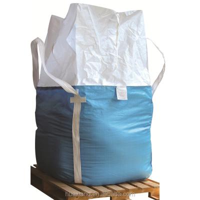 China SUPER LARGE BLUE BAG Breathable FIBC BAG CONTAINER BAG FOR WASTE SAND for sale