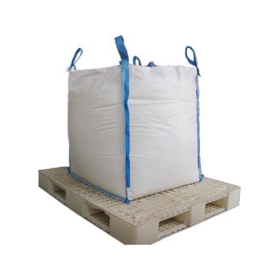 China 1 Ton Plastic FIBC PP Woven Sack Jumbo Large Packaging Overlock U-Panel Breathable Stitching Bulk Bag For Chemical for sale