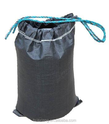 Cina Shock Resistance BLACK SAND BAGS, FISHING Aquaculture, -200kg Woven Bags 60kg Product Fishing Jute Sack in vendita