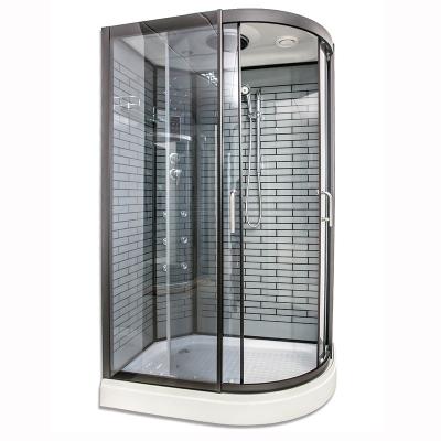 China Factory Wholesale Modern Shower Room With Low Tray Bathroom Corner Used Prefab Shower Glass Shower Cubicle Rooms for sale