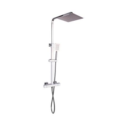 China With Switch Constant Temperature Square Ceiling Rain Shower Head 304 Stainless Steel Sale Shower Set for sale