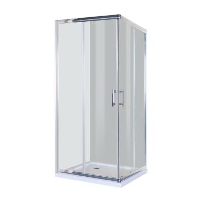 China Customized Modern Size 5MM Tempered Glass 2 Sliding Door Shower Room Small Shower Enclosure for sale