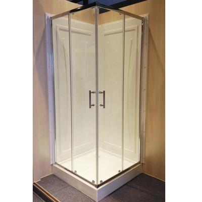 China Modern American Style 4 Square Shower Room ABS Side Wall Ready Made Bathroom Glass Shower Enclosure for sale