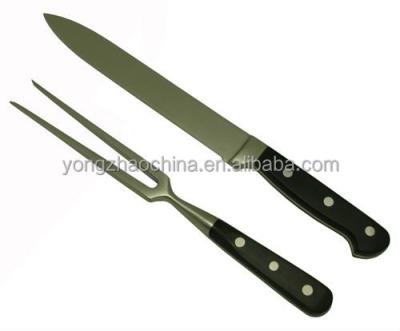 China Yangjiang Sustainable Factory, POM Handle Forge Carving Knife Set High Quality Bakelite for sale