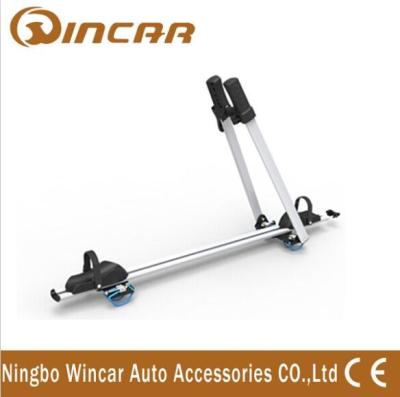 China Frame / Wheel bicycle jeep auto Adjustable Aluminum Roof Rack Bike Carrier for sale