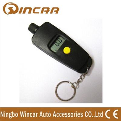 China Mini Portable automotive Tire Digital Tire Pressure Gauge with chains for sale