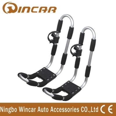 China car Top Mounted Rack Aluminum canoe Kayak Roof Carrier of aluminum frame T rack for sale