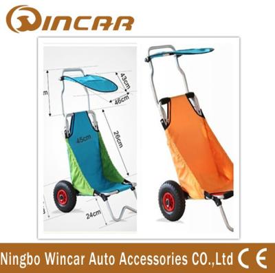 China Aluminum Folding Beach Cart / surf fishing Cart Kayak Trolley for sale