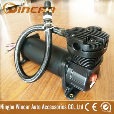 China Black Color Suspension 12V Portable Air Compressor For Car Tires CE Approved for sale