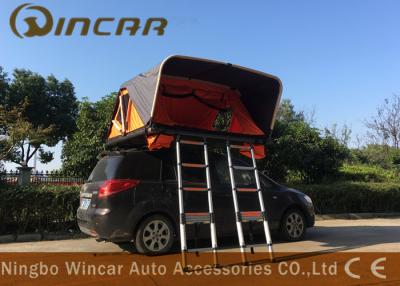 China Aluminum Frame Automatic Rooftop Tent With 2 Ladders , Vehicle Roof Rack Mounted Tent for sale