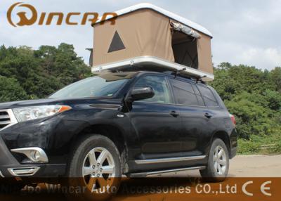 China Hard Shell Fiberglass Car Roof Top Tent / Jeep Roof Rack Tent With Fiber Glass Shell for sale