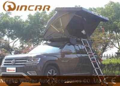 China Black Hard Shell Roof Top Tent Hardtop / Vehicle Pop Up Tents With One Side Open for sale