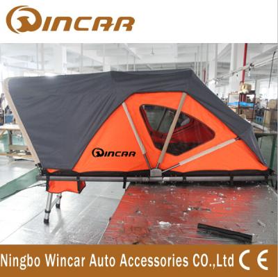 China Orange Automotive Roof Mounted Tent 212 * 132cm 250kgs Capacity With Printing Logo for sale