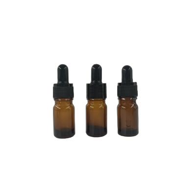 China Injection Product Packaging 5ml Glass Dropper Bottles Amber Glass Essence Bottle for sale