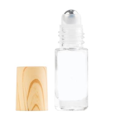 China Travel Bottle 5ml Roll On Bottle Thick Frosted Frosted Glass Refillable Empty Essential Oils Bottle Roll On Vials for sale