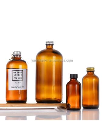 China Wholesale Beverage Bottle 3oz 8oz 16oz 32oz Amber Clear Blue Black Cold Brew Coffee and Juice Bottles Glass 280ml for sale