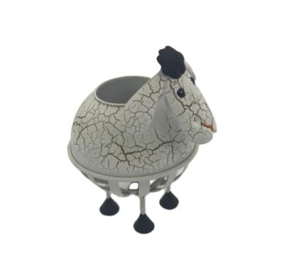 China Eco-Friendly Materials Home Led Solar Metal Emulation Cartoon White Sheep Lantern Light For Bedroom Living Room Table Decorations for sale