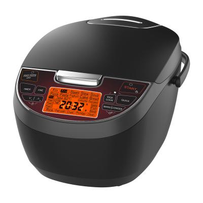 China 2.2mm Large Capacity Automatic Pot Hotel 5L Rice Cooker High Quality Large 4L Interior LCD Display for sale