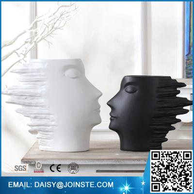 China Home Furnishing Articles Decoration Ceramic Matt Abstract Abstract Decoration , Make Ceramic Ornaments In White Ceramic for sale