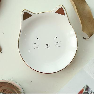 China Wholesale Custom Viable Slower Feeder Porcelain Dish Pet Water Food Bowl Pet Cat Dog Dog Feeding Bowl Ceramic for sale