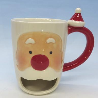 China Viable Christmas Santa Coffee Mug Festival Ceramic Promotional Coffee Mug for sale