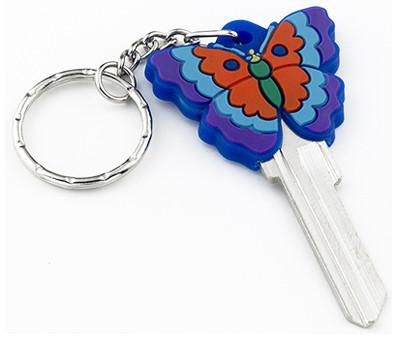 China Fashion Custom House Key Blanks 3D Butterfly Shaped In KW10 And SC1 Profiles for sale