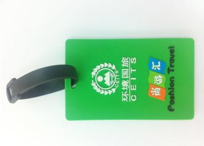 China Soft PVC Promotional Luggage Tags / Baggage Name Tag With 3D Custom Logo for sale