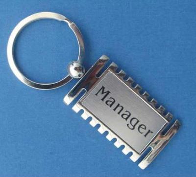 China Multi Shaped Promotional Metal Keyrings / 2D Or Laser Engraved Metal Keychains for sale