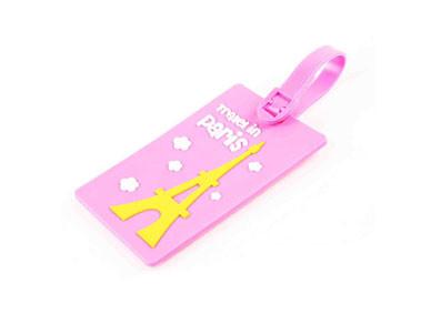 China 3D Personalized Cute Luggage Tags , Premium Gift PVC Rubber Travel Tags for sale