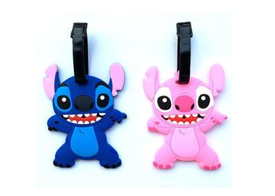 China Promotional Cartoon Kids PVC Luggage Tag Gift , Personalized Suitcase Tags for sale