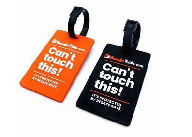 China 2D Raised Fun Luggage Identification Tags , Decorative Soft PVC Baggage Tags for sale