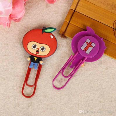 China Customized Promotional Rubber Items Gift / Cute Small Colored Paper Clips for sale