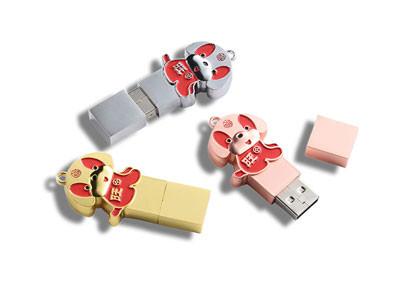 China Zinc Alloy Custom Logo Usb Flash Drives Cartoon Lovely Animal Innovative Design for sale