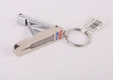 China Foldable Keychain Fingernail Clippers With Diepressed And Enamel Colored Logos for sale