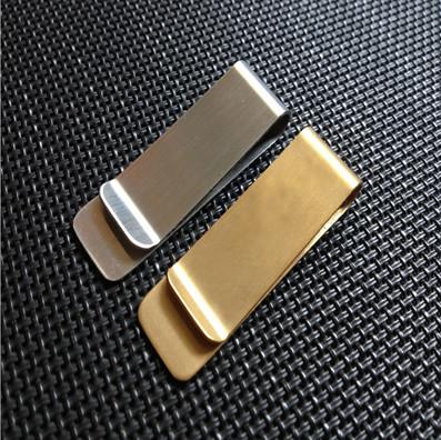 China Classic Design Strong Metal Money Clips With Gold Or Silver Plating for sale