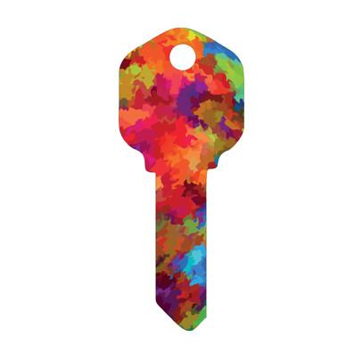 China Camouflage Designs Custom House Key Blanks , Fashion Colored Key Blanks for sale