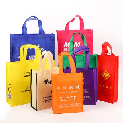 China Eco-friendly wholesale promotional fast delivery custom logo printed cheap folding reusable laminated non woven shopping bag pp bag for sale