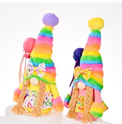 China Fashion Mexican Carnival Theme Party Decoration Headed Hat Dwarf Rudolph Male And Female Couple Plush Doll for sale