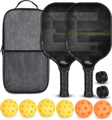 China PP +Toray T700 Carbon Fiber Pickleball Fiber Pickleball Paddles Toray T700 Surface Texture Tiny Rough Rotation Control Custom Comfort Grip for sale