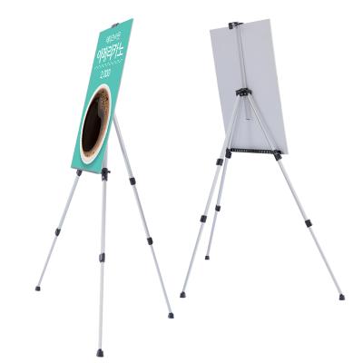 China New Design Factory Design Easel Cheapest Durable Promotion Adjustable Tripod Painting Stand Retractable Poster Banner for sale