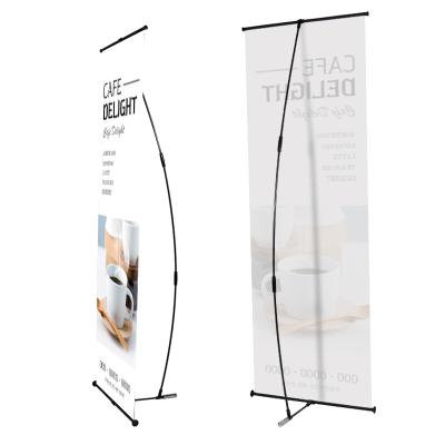 China Classic Size 60 x 160cm 80 x 180cm Hot Selling High Quality Indoor Advertising L Banner Stand for sale