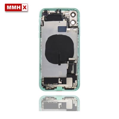 China High Quality Aluminum/Aluminum Alloy For iPhone 11 Full Frame Housing Assembly Battery Cover Door Middle Back Rear With Flex Cable And Vibrator for sale