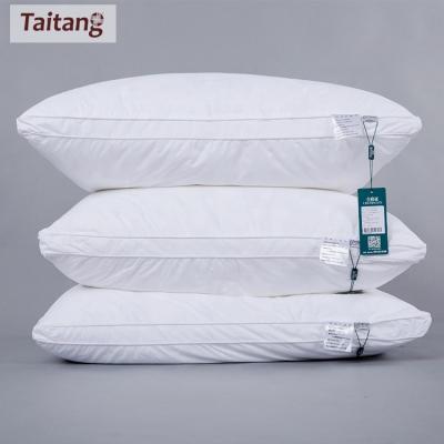 China Taitang 4 Folded Soft Cotton Fabric Pillow 3 Hotel Polyester Filling 5 Star Pillow for sale