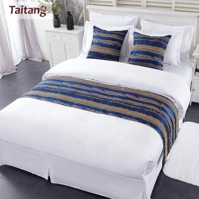 China Taitang Nondisposable Hotel Cotton Bedding Luxury Hotel Linens Bed Sheet White for sale