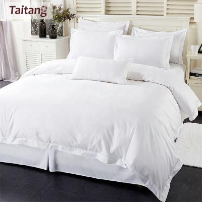 China Wholesale Folded 300TC/400TC 100% Cotton Bed Sheet/Duvet Cover/Pillow Case For Hotel for sale